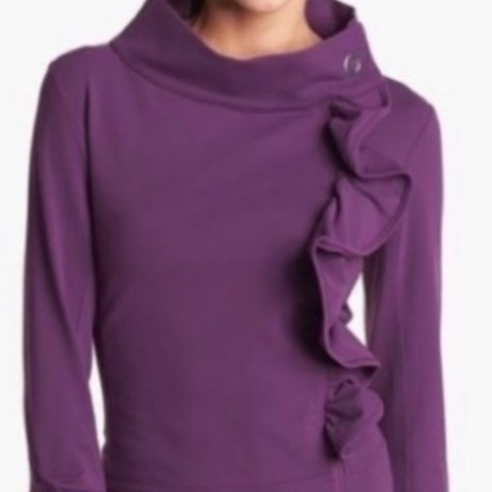 Nordstroms Karma jacket with ruffle in orchid size XS.